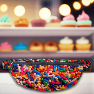 Colourful Rainbow Sprinkles Cute Trendy Bum Bags