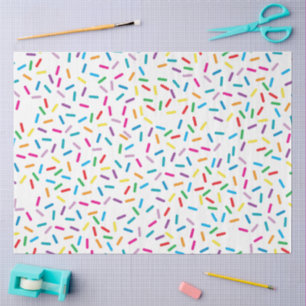 Colourful Rainbow Sprinkles Pattern Tissue Paper