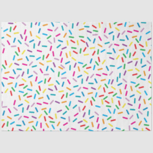 Colourful Rainbow Sprinkles Pattern Tissue Paper