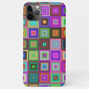 colourful rainbow squares phone case