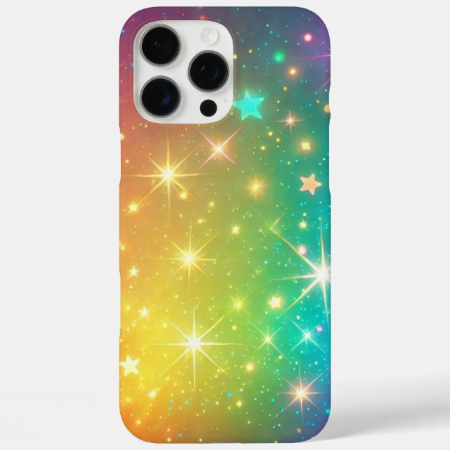 Colourful Rainbow star space Case-Mate iPhone Case (Back)