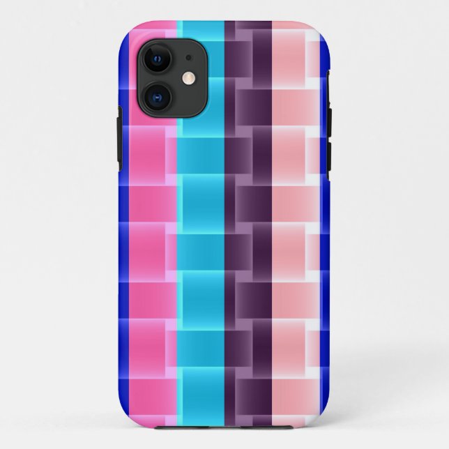 Colourful rainbow stripes modern design 2 Case-Mate iPhone case (Back)