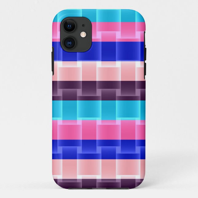 Colourful rainbow stripes modern design Case-Mate iPhone case (Back)