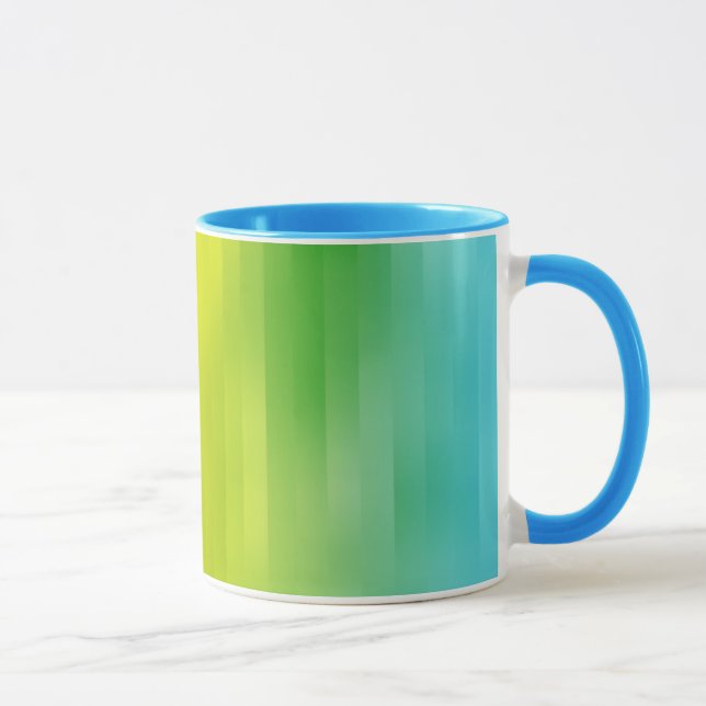 Colourful Rainbow Stripes Mug (Right)