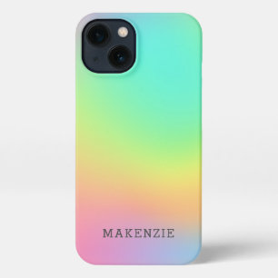 Colourful rainbow style abstract pattern iPhone 13 case