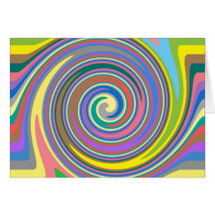 Colourful rainbow swirl pattern