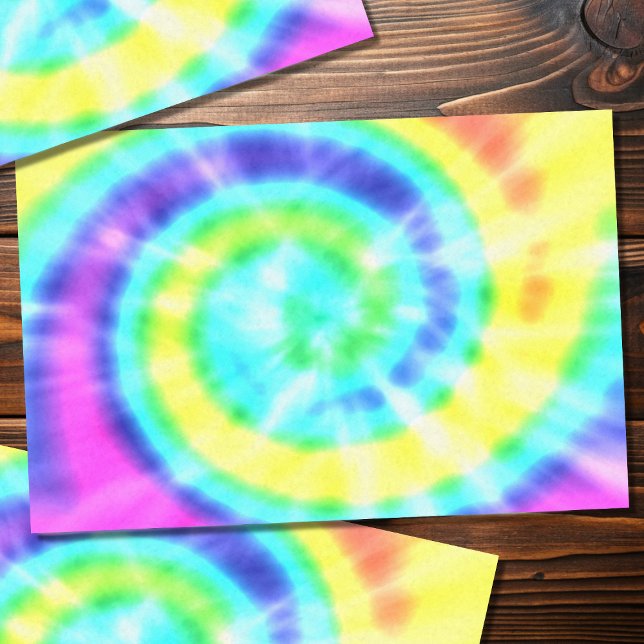 Colourful Rainbow Tie Dye Hippie Tissue Paper (trippy hippie tie dye tissue paper just for you)