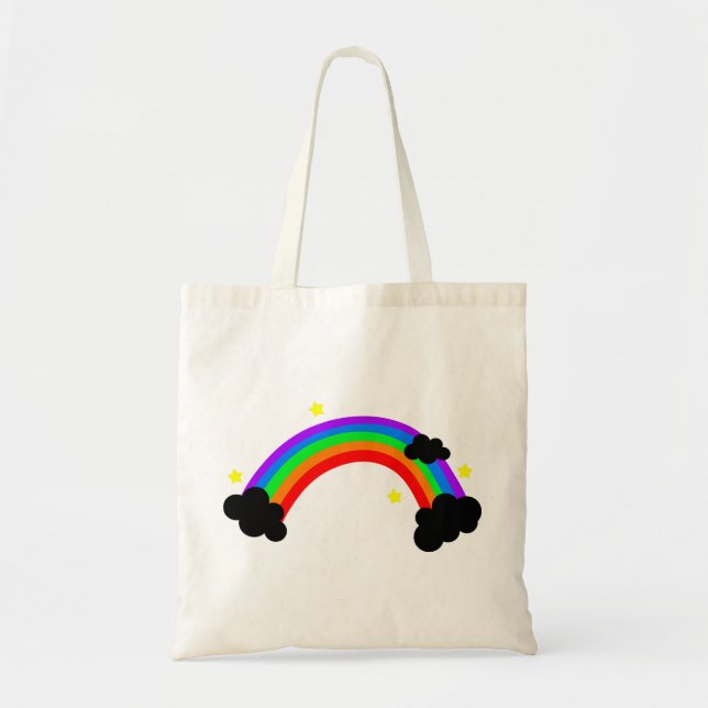 Colourful rainbow tote bag (Front)