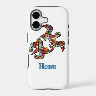 Colourful Rainbow Tribal Hawaiian Sea Turtle Case-