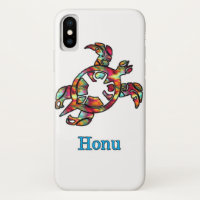Colourful Rainbow Tribal Hawaiian Sea Turtle