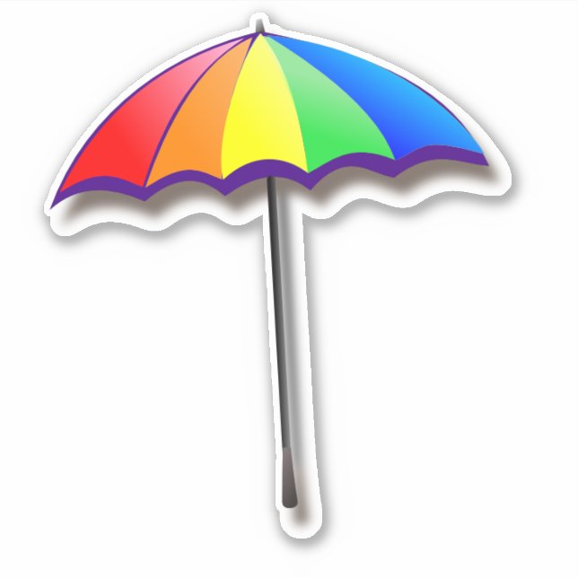 Colourful Rainbow Umbrella (Front)