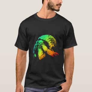 Colourful Rainbow Vintage Shirt Cute Hermit Crab L