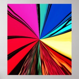 Colourful Rainbow Vortex 608 Poster