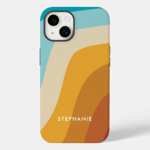 Colourful Rainbow Waves Personalised   Case-Mate iPhone 14 Case