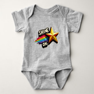 Colourful Rainbow with Star Baby Bodysuit