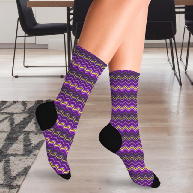 Colourful Rainbow Zigzag Socks (Creator Uploaded)