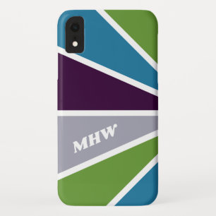 Colourful Rays custom monogram phone cases