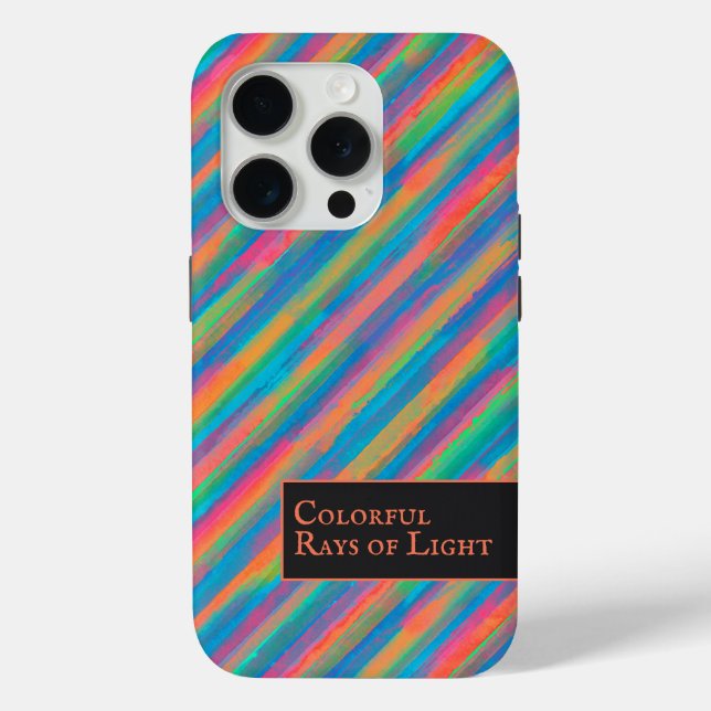 Colourful Rays of Light falling into darkness Case-Mate iPhone Case (Back)