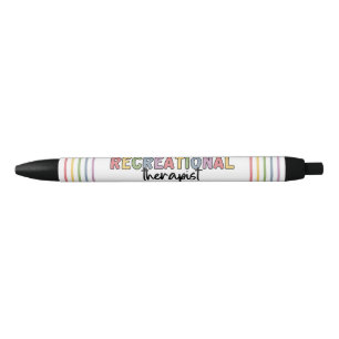 Colourful Recreational Therapist Black Ink Pen