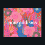 Colourful Red Floral We Moved New Home Moving  Postcard<br><div class="desc">Custom Colourful Red Floral We Moved New Home Moving Postcard</div>