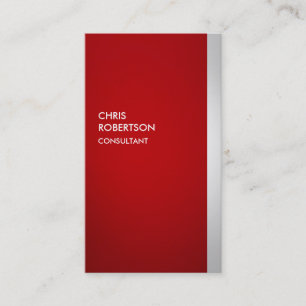 Colourful Red Grey Attractive Business Card