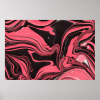 Colourful red marble ink paper textures on white b