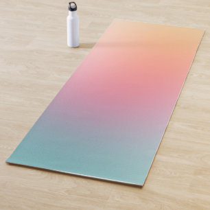 Colourful Red Pink Blue Purple Yellow Template Yoga Mat
