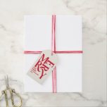 Colourful red vintage merry chritsmas favour gift tags<br><div class="desc">Colourful red vintage merry chritsmas gift favour</div>