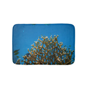 Colourful reefs bath mat