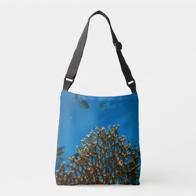 Colourful reefs crossbody bag (Front)