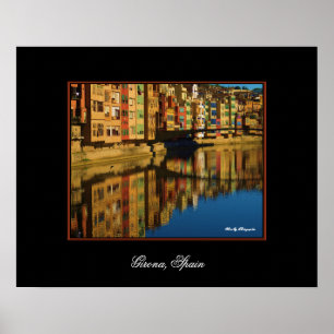 Colourful Reflections in Girona, Spain Poster