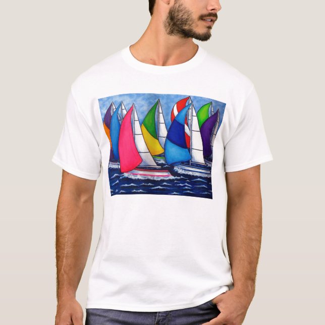 Colourful Regatta Men's T-shirt (Front)