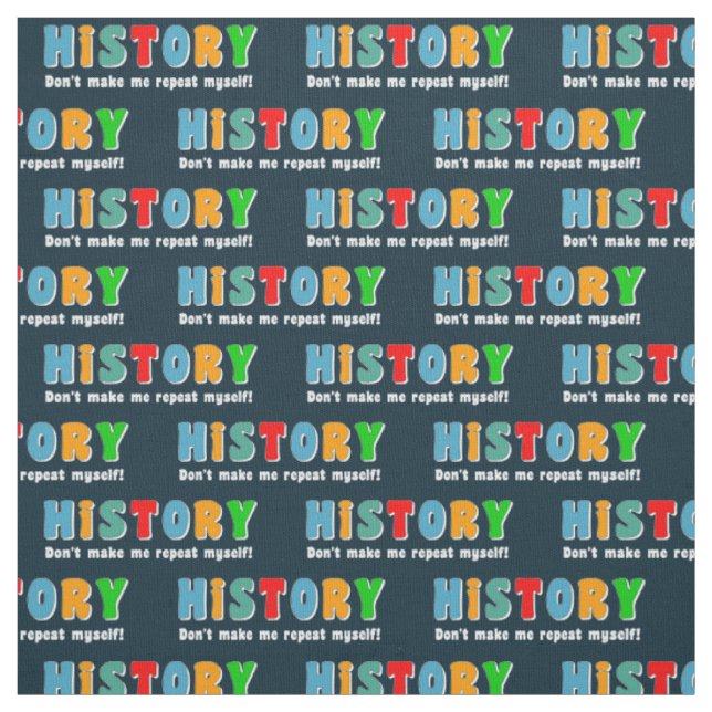 Colourful Repeat History Fabric (Swatch)