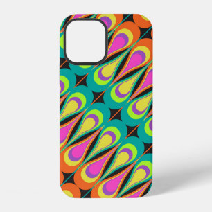Colourful repeating diagonal pattern.abstract, art iPhone 12 case