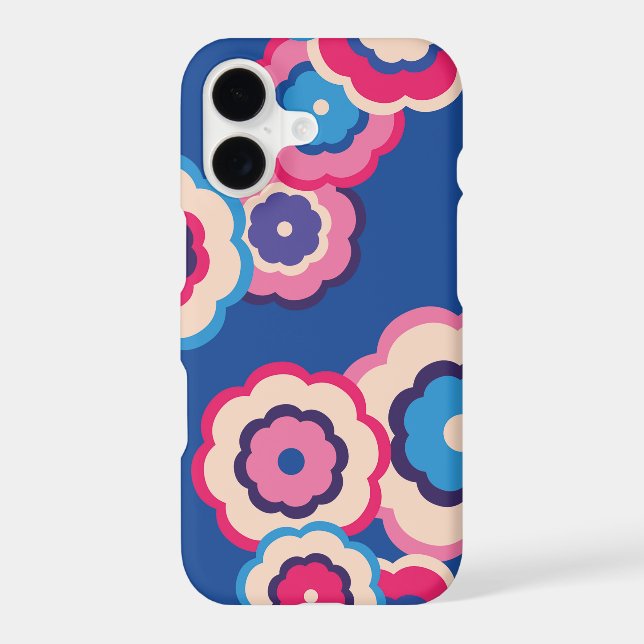 Colourful Retro 60's Floral pattern (Back)