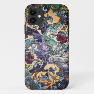 Colourful Retro Abstract Floral Collage iPhone 11 Case