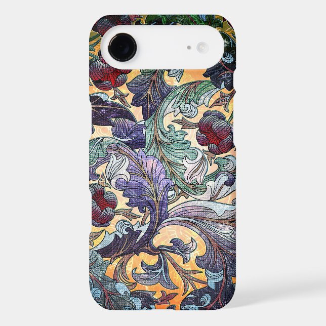 Colourful Retro Abstract Floral Collage Case-Mate iPhone Case (Back)