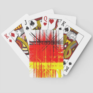 Colourful Retro Abstract Painting Playing Cards