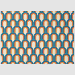 Colourful Retro Arch Rainbow Pattern Tissue Paper