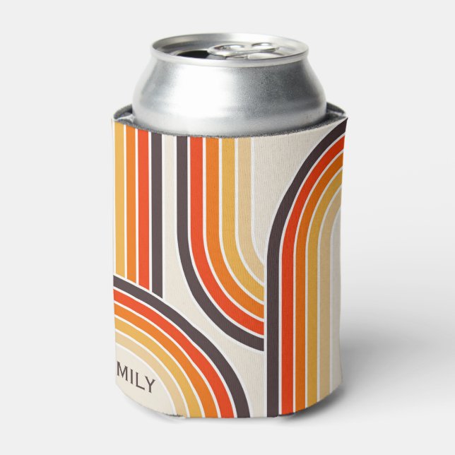 Colourful retro arches and lines can cooler (Can Front)