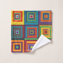 Colourful Retro Block Design