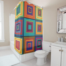 Colourful Retro Block Design