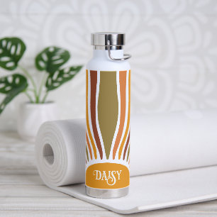 Colourful Retro Boho Vintage Sunrise  Water Bottle