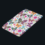 Colourful Retro Butterflies And Flowers Pattern iPad Mini Cover<br><div class="desc">Cool colourful retro butterflies and flowers pattern Custom and optional monogram version available by email request. Design is available on other products and can be requested on any product offered by Zazzle.</div>