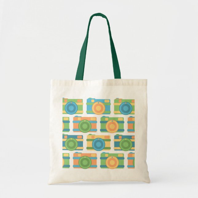 "Colourful Retro Cameras" Tote Bag (Front)
