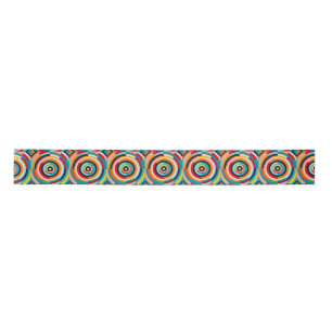 Colourful Retro Circular Ribbon Satin Ribbon