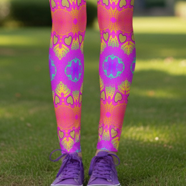 Colourful Retro Festival Leggings (If you love color, you will defeninatly love this wacky but cute leggings.)