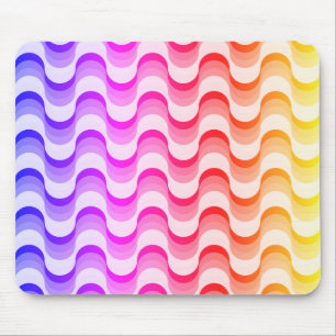 Colourful Retro Fifties Abstract Mouse Pad