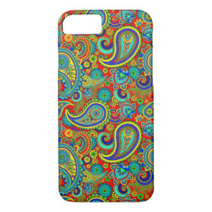 Colourful Retro Floral paisley Pattern iPhone 8/7 Case