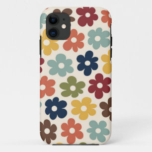 Colourful Retro Floral Pattern iPhone / iPad case